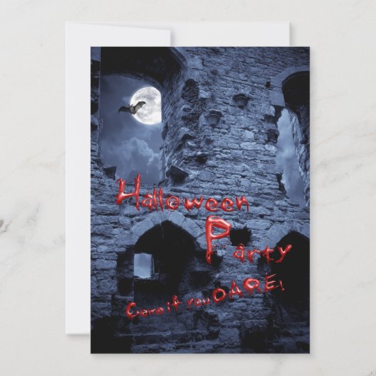 Halloween block party-uitnodiging kaart (Voorkant)