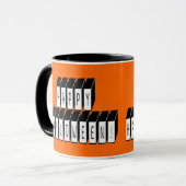 Halloween Block Text Mok (Voorkant links)