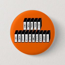 Halloween Block Text Ronde Button 5,7 Cm
