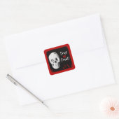 Halloween Bloed en Schedel Trick or treat Sticker (Envelop)