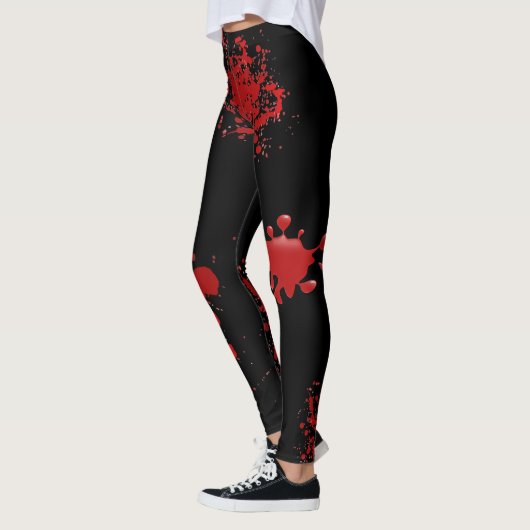 Halloween Bloed Spletters Splash Eng Bloederig Leggings (Links)