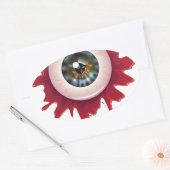 Halloween bloedige oogbol3 ovale sticker (Envelop)