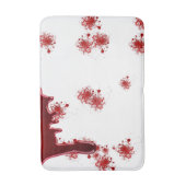 Halloween | Bloedpatroon Spletters uitdrogen Badmat (Voorkant Verticaal)