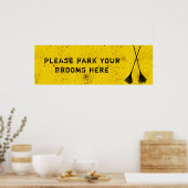 Halloween bloedplaatje Poster voor parkeren in de (Keuken)