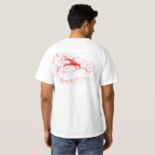 Halloween bloedspatT-shirt T-shirt (Achterkant volledig)