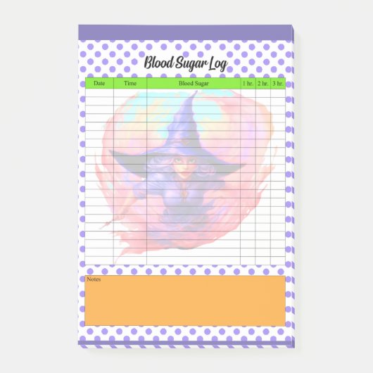 Halloween bloedsuiker log post-it® notes (Voorkant)
