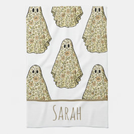  Halloween Bloemen Ghost Hand Theedoek