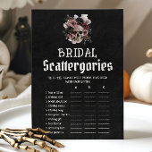 Halloween Bloemen Schedel Bruids Scattergories Gam Kaart
