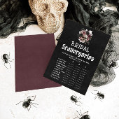 Halloween Bloemen Schedel Bruids Scattergories Gam Kaart