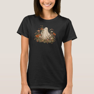 Halloween bloemen spook shirt