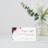 Halloween Bloemenluier Raffle Informatiekaartje (Staand voorkant)