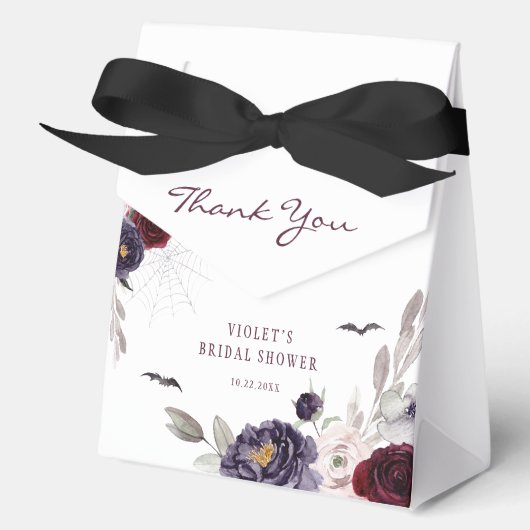 Halloween Bloemig Bruidsdiner Bedankdoosjes (Voorkant)