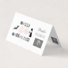 Halloween Bloemist Bedrijfs Branding Bericht
