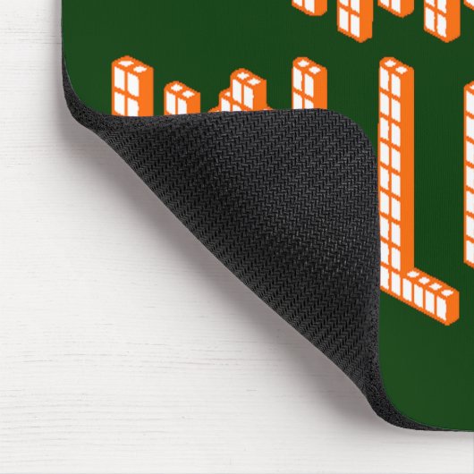 Halloween Blokken Tekst Muismat (Hoek)