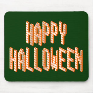 Halloween Blokken Tekst Muismat