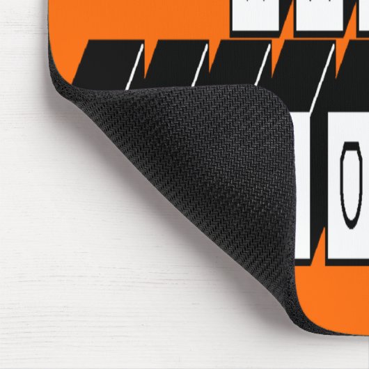 Halloween Bloktekst Muismat (Hoek)