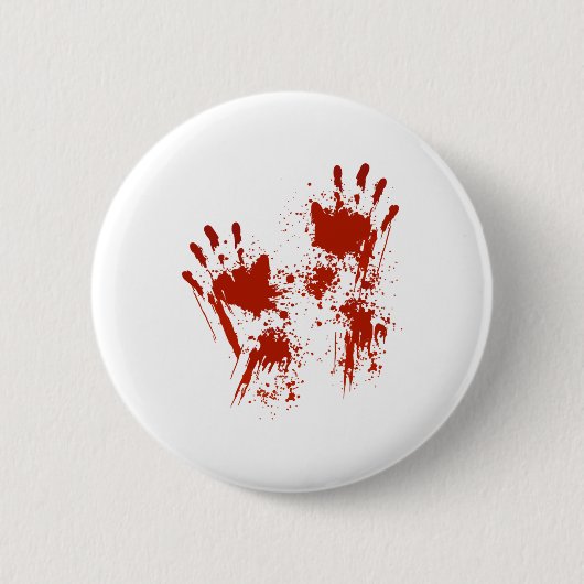 Halloween Blood Hands Costume Zombie Outfit Ronde Button 5,7 Cm (Voorkant)