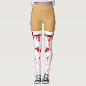 Halloween Blood Splattered Nurse Stockings Leggings (Voorkant)