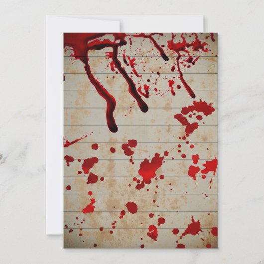 Halloween Bloody druppels Kaart (Voorkant)