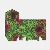 Halloween Bloody Green Brains Bedankdoosjes (Uitgevouwen)