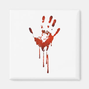 Halloween Bloody Hand Print Kostuum Zombie Outfit Magneet