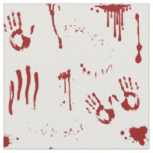 Halloween Bloody Handprint and Blood Splatter