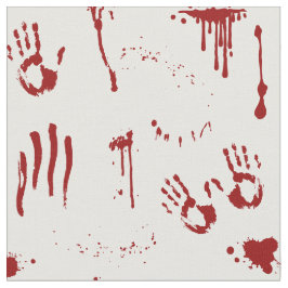 Halloween Bloody Handprint and Blood Splatter Stof