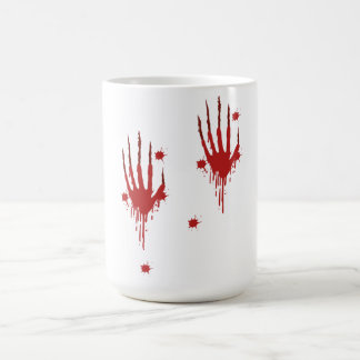 Halloween Bloody Hands Mok - Scary Blood Splatter