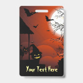 Halloween Bloody Moonlight Nightmare Badge (Achterkant)
