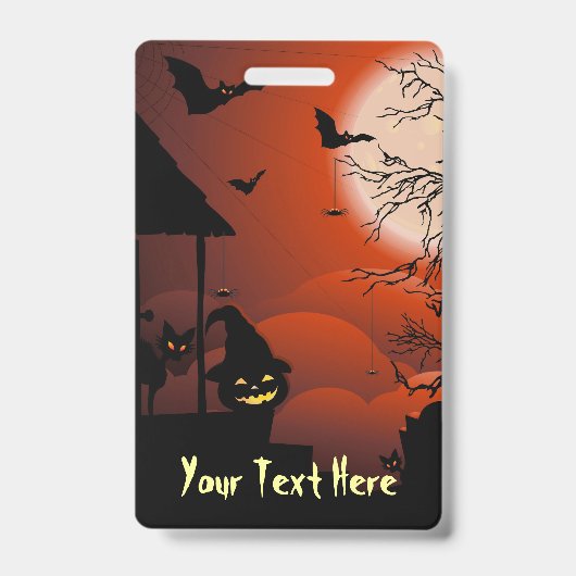 Halloween Bloody Moonlight Nightmare Badge (Voorzijde)