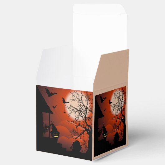 Halloween Bloody Moonlight Nightmare Bedankdoosjes (Geopend)