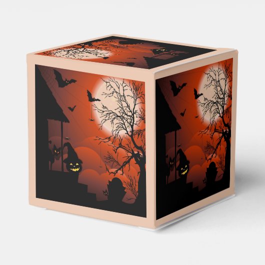 Halloween Bloody Moonlight Nightmare Bedankdoosjes (Achterkant)