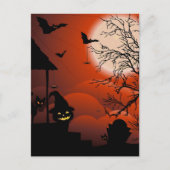 Halloween Bloody Moonlight Nightmare Briefkaart (Voorkant)