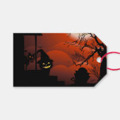 Halloween Bloody Moonlight Nightmare Cadeaulabel (Voorkant (Horizontaal))