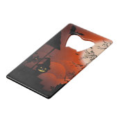 Halloween Bloody Moonlight Nightmare Creditkaart Flessenopener (Voorkant Gekanteld)