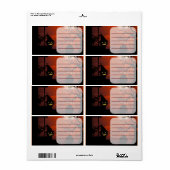 Halloween Bloody Moonlight Nightmare Etiket (Full Sheet)