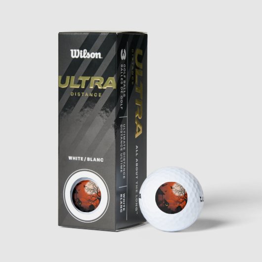 Halloween Bloody Moonlight Nightmare Golfballen (Verpakking)