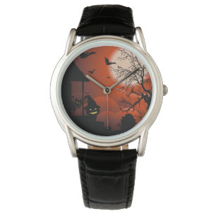 Halloween Bloody Moonlight Nightmare Horloge