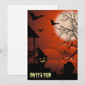 Halloween Bloody Moonlight Nightmare Kaart (Voorkant / Achterkant)