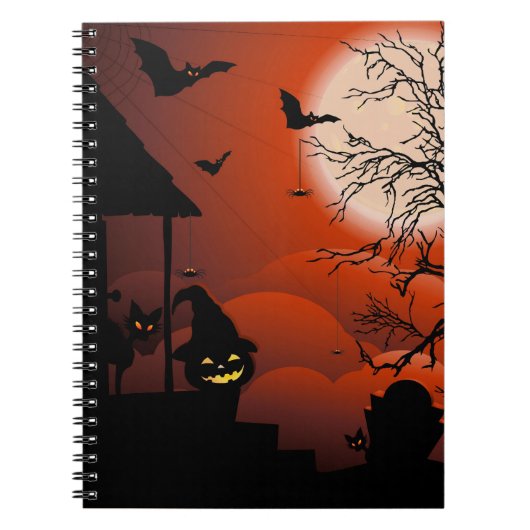 Halloween Bloody Moonlight Nightmare Notitieboek (Voorkant)