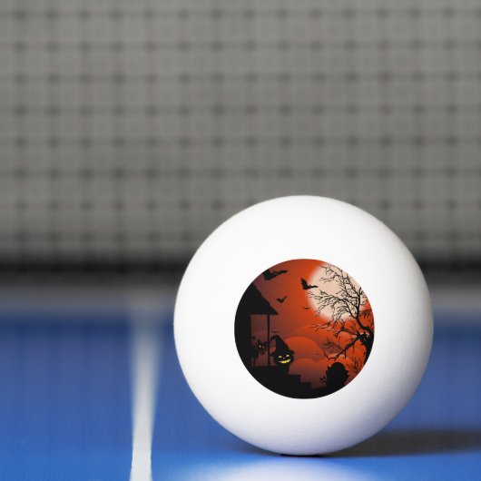 Halloween Bloody Moonlight Nightmare Pingpongbal (Net)