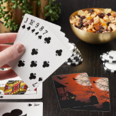 Halloween Bloody Moonlight Nightmare Pokerkaarten (Insitu)