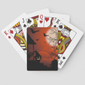 Halloween Bloody Moonlight Nightmare Pokerkaarten (Achterkant)