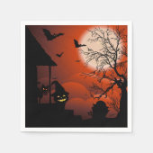 Halloween Bloody Moonlight Nightmare Servet (Voorkant)