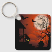 Halloween Bloody Moonlight Nightmare Sleutelhanger (Voorkant)