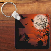 Halloween Bloody Moonlight Nightmare Sleutelhanger (Voorkant)