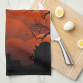 Halloween Bloody Moonlight Nightmare Theedoek (Quarter Fold)