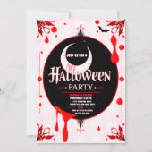 Halloween Bloody Party uitnodiging (Voorkant)