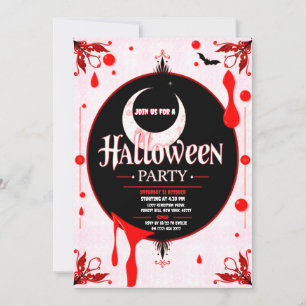 Halloween Bloody Party uitnodiging