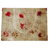 Halloween Bloody Red Bloed Schrikbarend Groot Cadeauzakje (Voorkant)